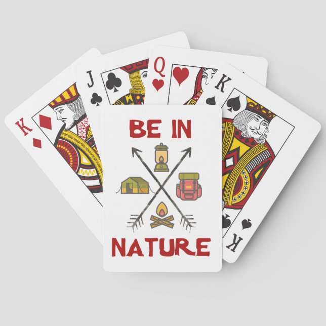 Be In Nature Poker Cards (Back)