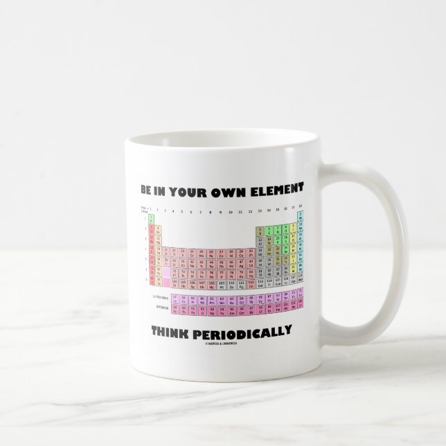 Be In Your Own Element Think Periodically Coffee Mug (Right)