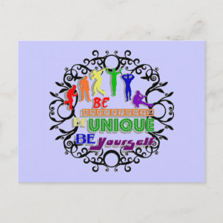 Be Individual, Be Unique, Be Yourself Postcard