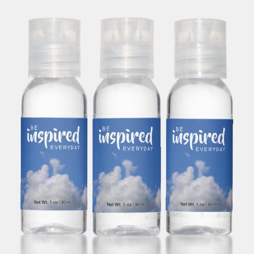 Be Inspired Everyday Fluffy Clouds in a Blue Sky Hand Sanitizer
