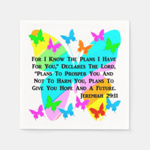 BE INSPIRED JEREMIAH 29:11 NAPKINS
