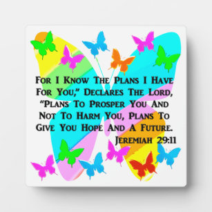 BE INSPIRED JEREMIAH 29:11 PLAQUE