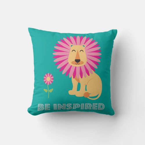 Be Inspired Throw Pillow