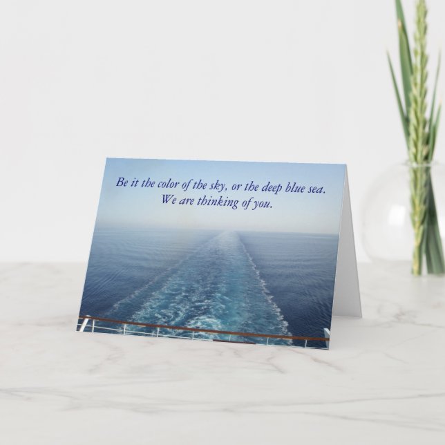 Be it the color of the sky holiday card (Front)