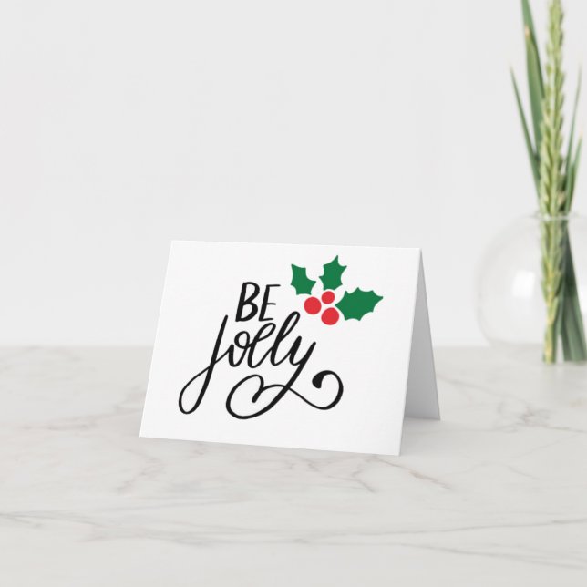 Be jolly  card (Front)