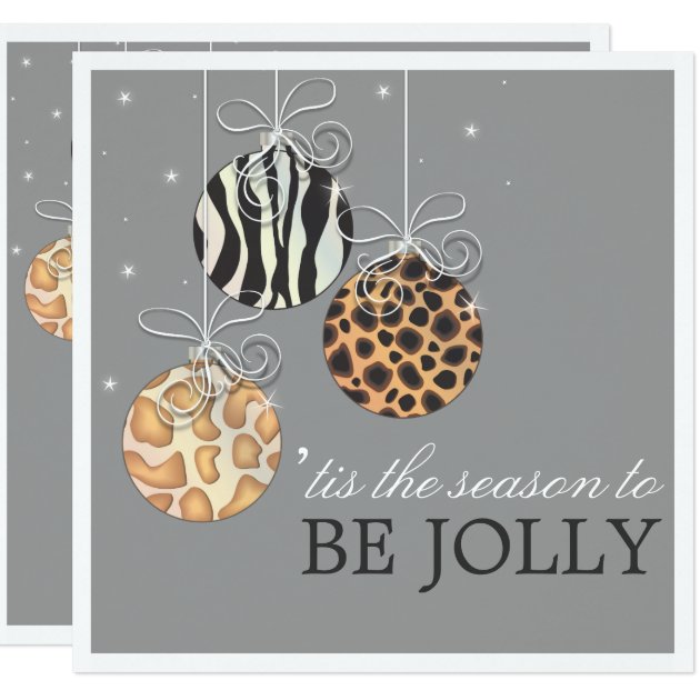 Be Jolly Christmas Ornament Holiday Party Invite