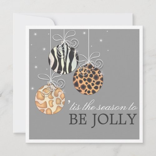 Be Jolly Christmas Ornament Holiday Party Invite