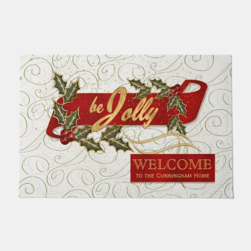 Be Jolly Theme Front Door Decor Doormat