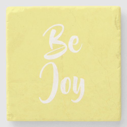 Be Joy Light Yellow Stone Coaster
