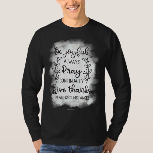 Be Joyful Christian Bible Verse Religious Church G T_Shirt