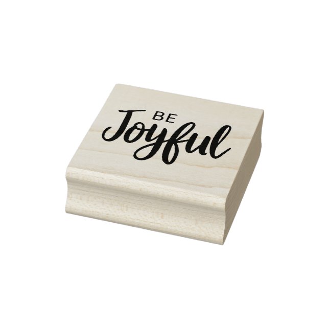 Be Joyful Gospel Graphics Aesthetic Christian Rubber Stamp (Stamp)