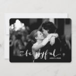 BE JOYFUL Holiday Photo Card - White