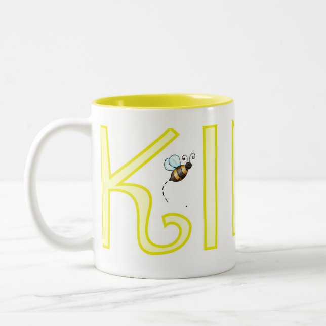 Be Kind - A Positive Word Two-Tone Coffee Mug (Left)