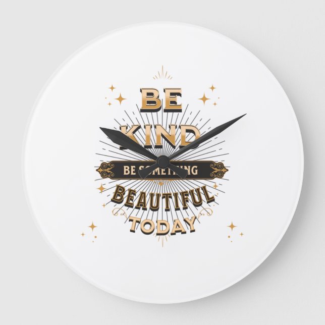 Be Kind Acrylic Wall Clock (Front)