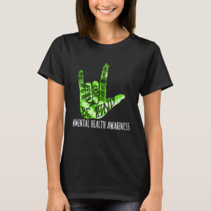 Be Kind ALS Love Hand Sign Mental Health Awareness T-Shirt