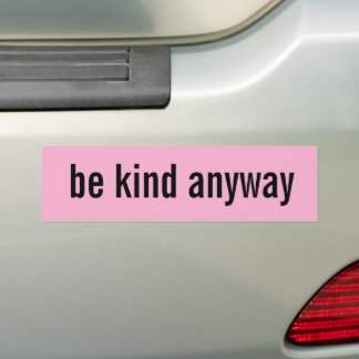 be kind anyway pink Sticker