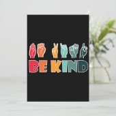 Be Kind ASL American Sign Language (Standing Front)