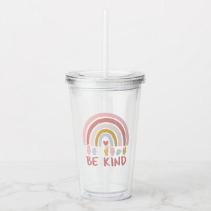 Be Kind ASL III - American Sign Language Acrylic Tumbler