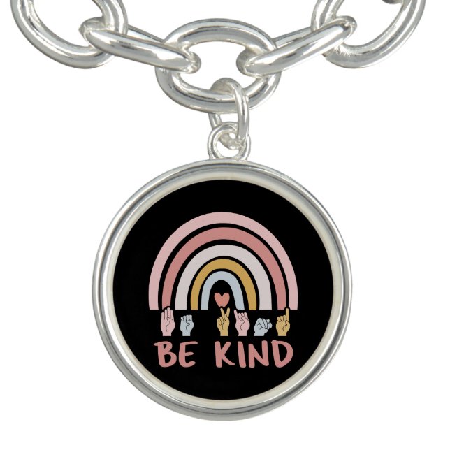 Be Kind ASL III - American Sign Language Bracelet (Design)