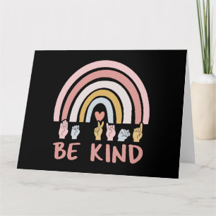 Be Kind ASL III - American Sign Language Card