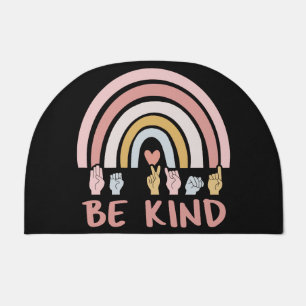 Be Kind ASL III - American Sign Language Doormat