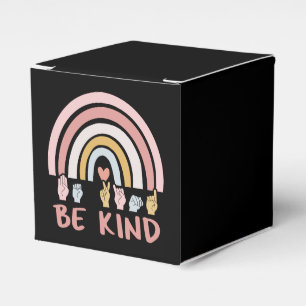 Be Kind ASL III - American Sign Language Favor Boxes