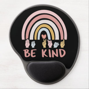 Be Kind ASL III - American Sign Language Gel Mouse Pad