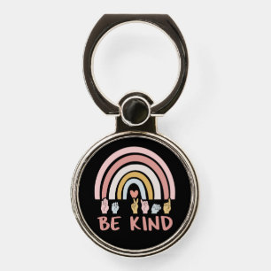 Be Kind ASL III - American Sign Language Phone Ring Stand