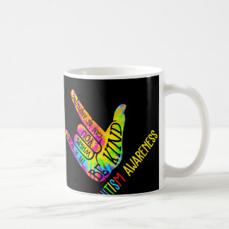 Be Kind Asl Love Sign Language Hand Autism Awarene Coffee Mug