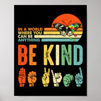 Be Kind Autism Awareness Asl Mom Teacher Kindness 