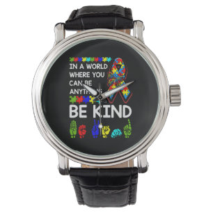 Be Kind Autism Awareness ASL Mom Teacher Kindness Watch
