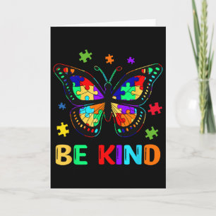 Be Kind Autism Awareness Butterfly Piece Puzzle Wo Card