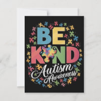 Be Kind Autism Awareness Colorful Design