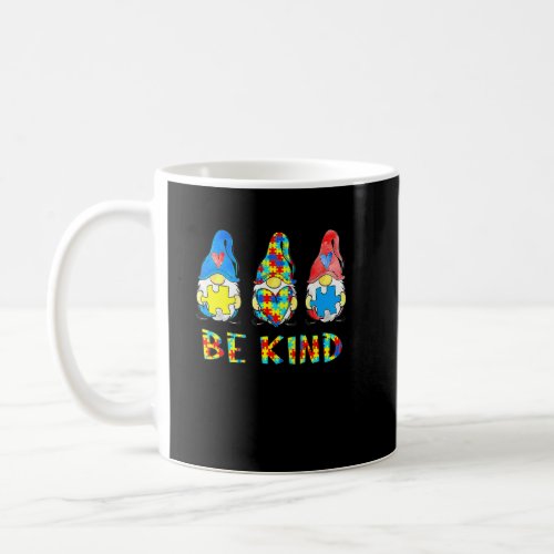 Be Kind Autism Awareness Gnomes Kids 1  Coffee Mug