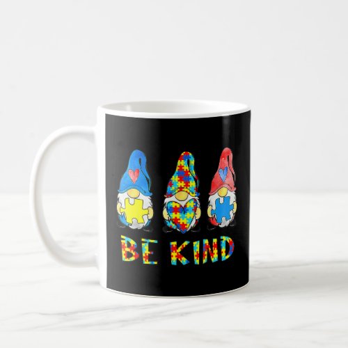 Be Kind Autism Awareness Gnomes Kids    Coffee Mug