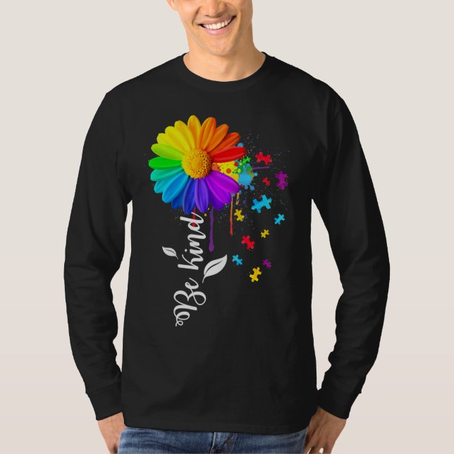 Be Kind Autism Awareness Kindness Awareness Autism T-Shirt (Front)