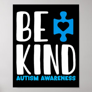 Be Kind Autism Awareness  Poster