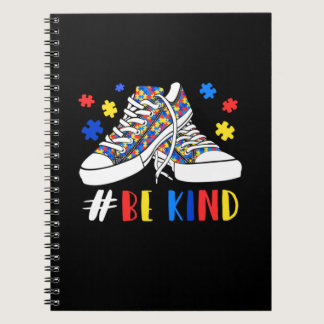 Be Kind Autism Awareness Puzzle Shoes Autism Notebook