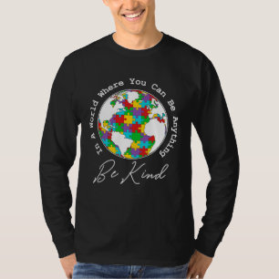 Be Kind Autism Mom Dad Women Kids Autism Awareness T-Shirt
