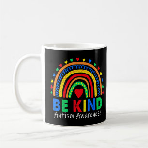 Be Kind Autism Rainbow Autism Awareness Day Coffee Mug