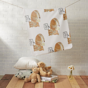 Be Kind Baby Blanket Tiger & Bunny Shower Gift