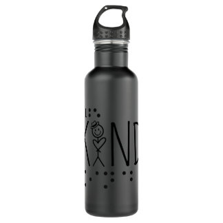 Be Kind Blind Awareness braille Premium Stainless Steel Water Bottle