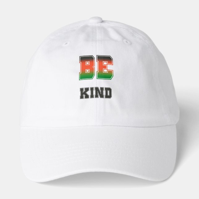 Be Kind Bold Colorful Typography Design 🌈 Hat (Front)
