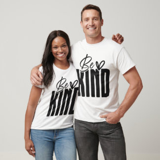 Be Kind Bold Script Overlay T-Shirt