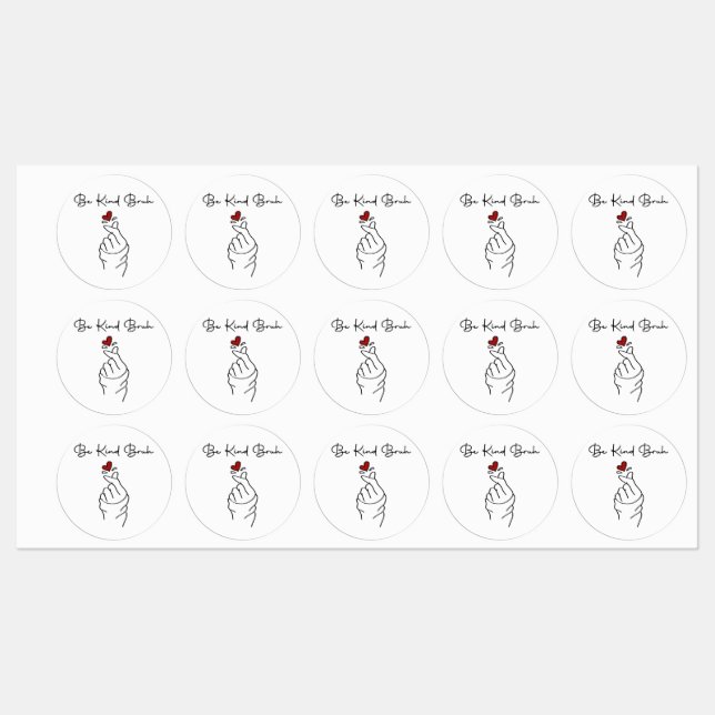 Be Kind Bruh – World Kindness Day Quote Labels (Sheet)