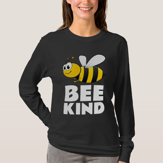 BE KIND BUMBLE BEE CUTE POSTIVE T-SHIRTS TEES (Front)