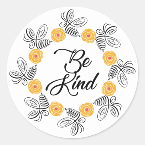 Be Kind Bumblebee Sticker