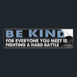 Be Kind Bumper Sticker<br><div class="desc">Life on planet earth is tough... for everyone, so we should BE KIND everyday. Remind the world of that with a BE KIND bumper sticker.</div>
