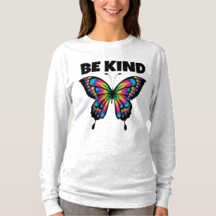 BE KIND BUTTERFLY LADIES  T-SHIRT 