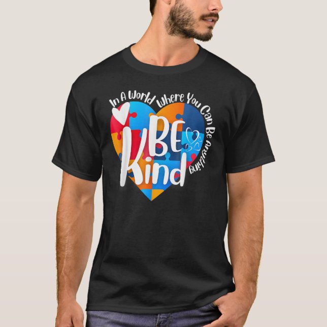 Be Kind Can Be Anything Puzzle T-Shirt (Front)